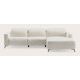 Canapé d'angle 4,5 places avec extrémité éléctrique gauche et chaise longue droite