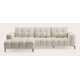 Canapé d'angle L 3,5 places avec chaise longue gauche