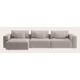 Canapé d'angle L 5 places avec chaise longue XL (court) gauche