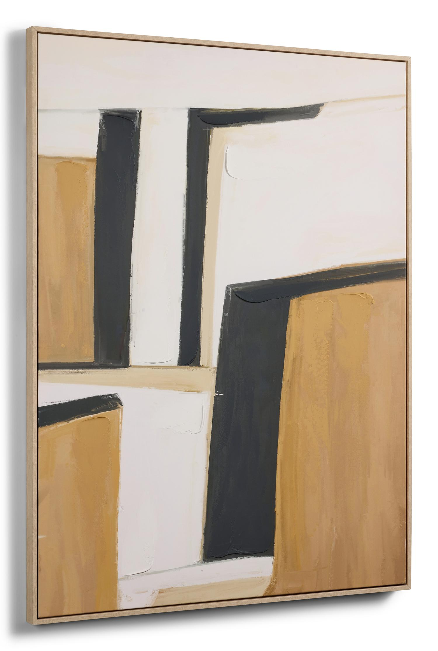 Nomade peinture sur toile Mustard 90x120cm