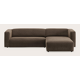 Canapé d'angle L 3,5 places avec chaise longue long droite