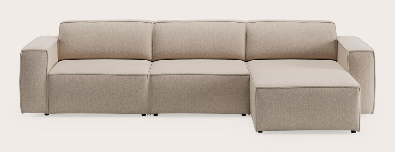 Isola hoekzetel 3,5-zit in Brio stof Beige