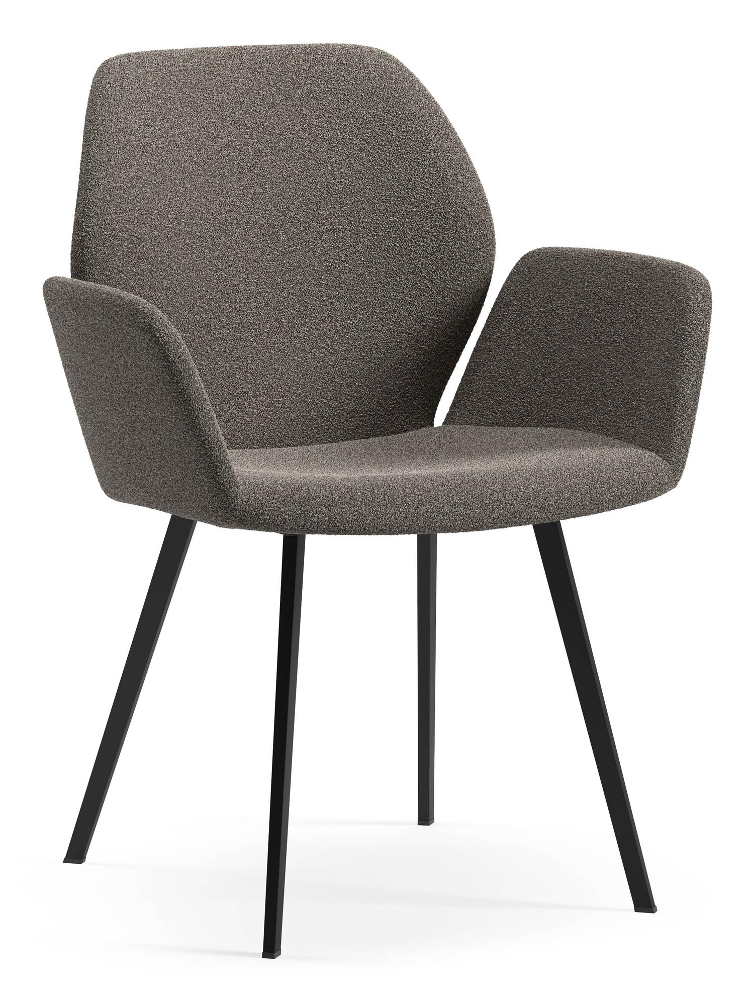 Fauteuil Vico en Ritmo tissu Taupe
