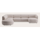 Canapé d'angle U 5,5 places avec extrémité ouverte gauche et chaise longue droite