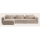 Canapé d'angle L 5 places avec chaise longue XL (long) gauche