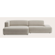 Canapé d'angle L 3,5 places avec chaise longue XL gauche et extrémité ouverte droite