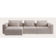 Canapé d'angle L 4 places avec chaise longue XL (court) gauche