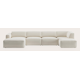 Canape d'angle U 6,5 places avec chaise longue gauche et extrémté ouverte (repose-pieds inclus) droite