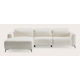 Canapé d'angle 4,5 places avec chaise longue gauche et élement électrique droite