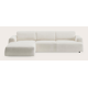 Canapé d'angle L 4 places avec chaise longue gauche