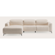 Canapé d'angle L 4,5 places chaise longue gauche, élement médian et droite éléctrique 