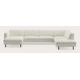 Canapé d'angle U 5,5 places avec chaise longue gauche et extrémité ouverte droite