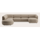 Canapé d'angle U 5,5 places avec extrémité ouverte gauche et chaise longue droite