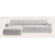 Canapé d'angle L 4 places avec chaise longue gauche
