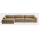 Canapé d'angle L 5 places avec chaise longue XL (court) gauche