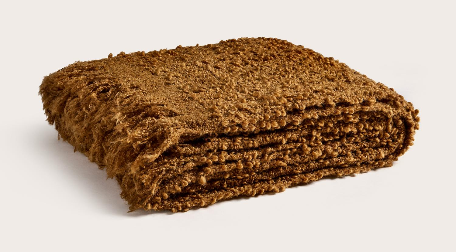 Abrazzo Plaid Mustard 140x180 cm