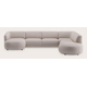 Canapé d'angle U 5,5 places avec chaise longue gauche et extrémité ouverte droite