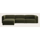 Canapé d'angle L 4,5 places avec chaise longue long gauche