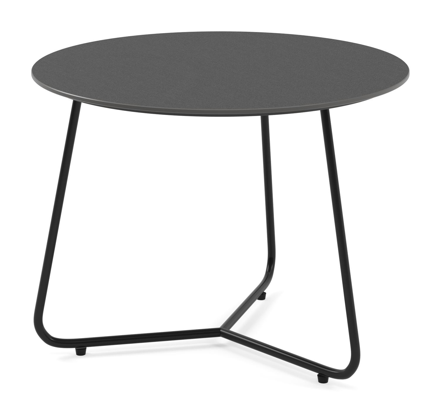 Salontafel Marzo onderstel zwart metaal met Ceramo blad keramiek in kleur Nero