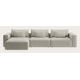 Canapé d'angle L 5 places avec chaise longue XL (long) gauche