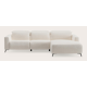 Canapé d'angle L 4,5 places avec chaise longue droite