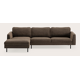 Canapé d'angle L 4,5 places avec chaise longue gauche