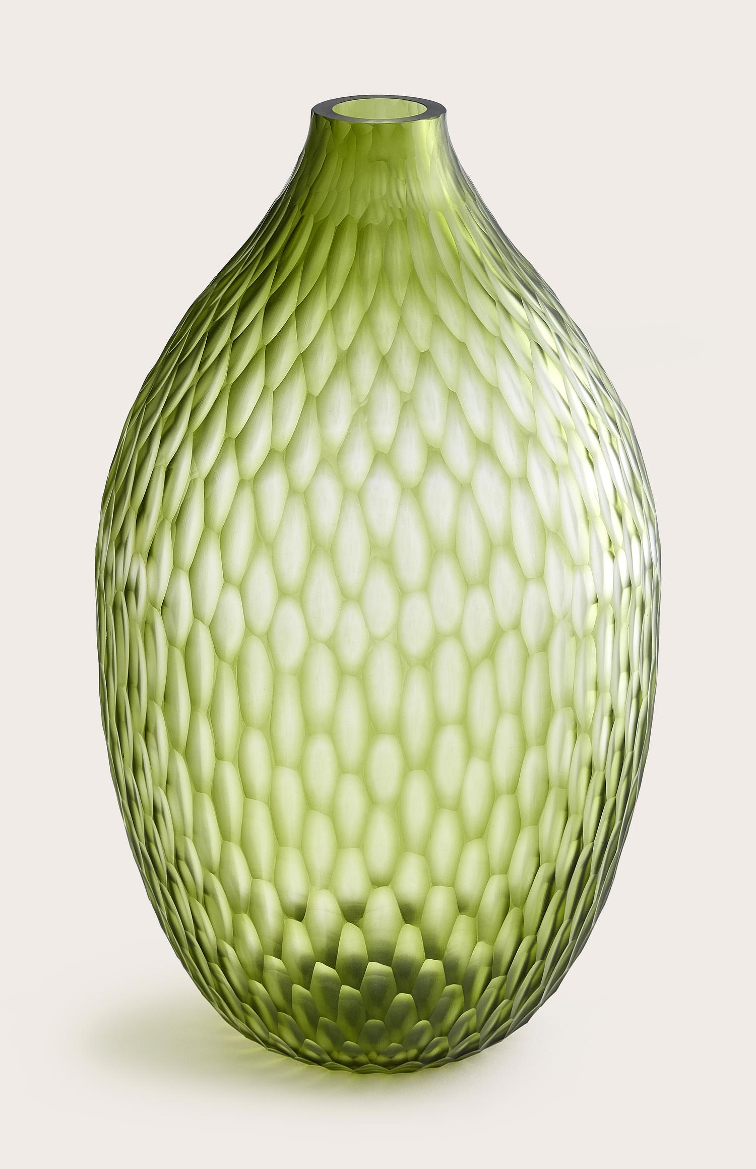 Astoria vaas glas Unripe Green Ø22xH38cm
