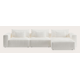 Canapé d'angle L 5 places avec chaise longue XL (long) droite