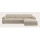 Canapé d'angle L 4 places avec chaise longue droite