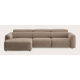 Canapé d’angle L 3,5 places avec chaise longue gauche et 2 éléments électriques
