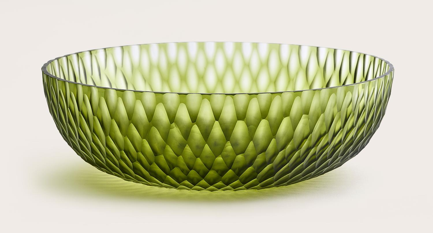 Astoria glazen schaal Unripe Green Ø12xH10cm