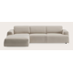 Canapé d'angle L 4 places avec chaise longue gauche