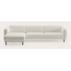 Canapé d'angle L 4 places avec chaise longue gauche