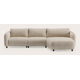 Canapé d'angle l 4,5 places avec chaise longue droite et 2 elements éléctriques
