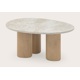 3 pieds (taille identique) - chêne naturel