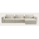 Canapé d'angle L 5 places avec chaise longue XL (long) droite