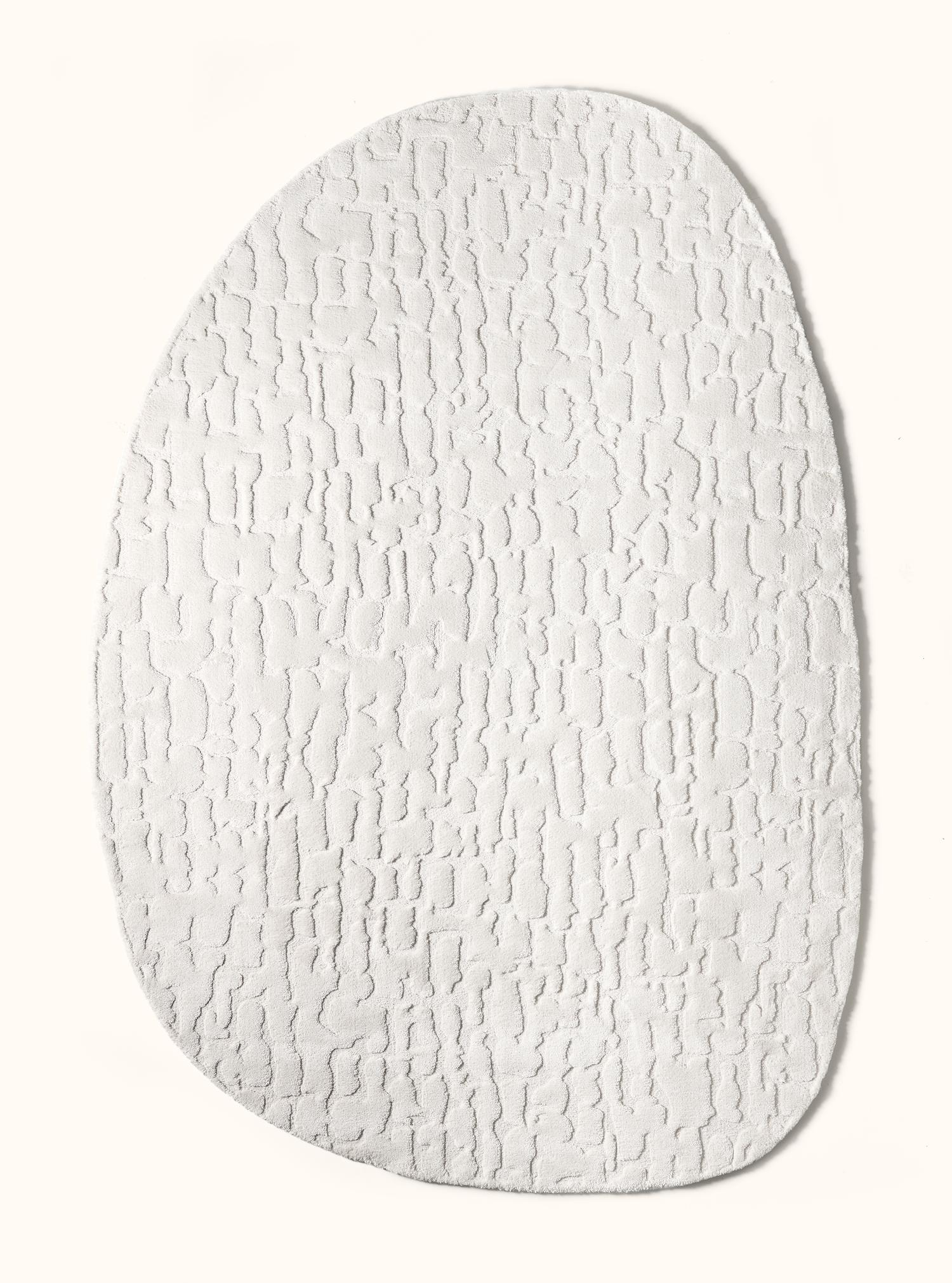Favara tapijt Ecru pebble-vormig 240x340cm