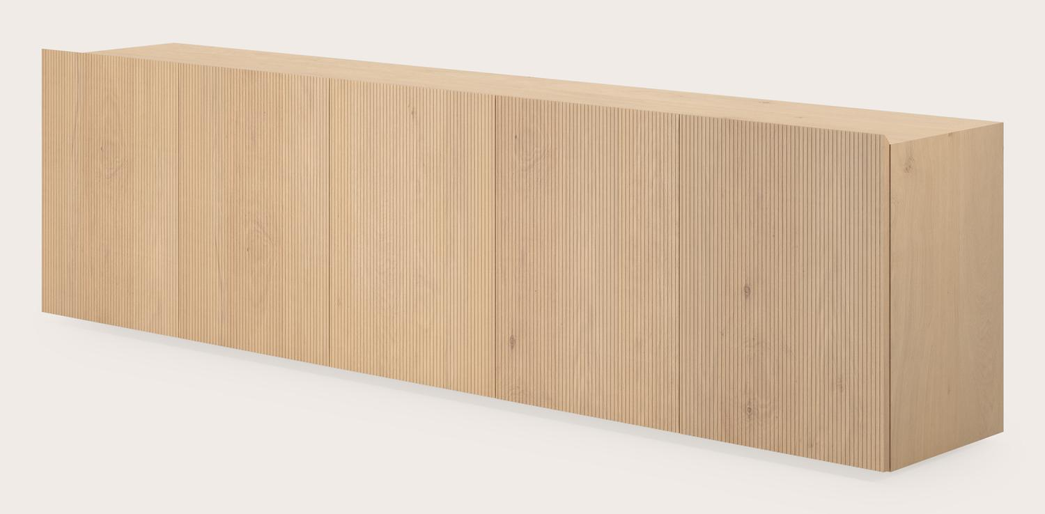 Grivolo dressoir in natuurkleurige eik 248 x 45 cm