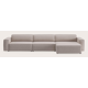 Canapé d'angle L 5 places avec chaise longue XL (court) droite