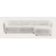 Canapé d'angle L 4 places avec chaise longue XL droite