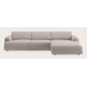 Canapé d'angle L 5 places avec chaise longue XL droite