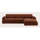 Canapé d'angle L 4 places avec chaise longue droite