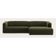 Canapé d'angle L 4 places avec chaise longue XL droite