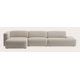 Canapé d'angle L 4,5 places avec chaise longue gauche et extrémité ouverte droite
