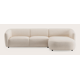 Canapé d'angle L 4 places avec chaise longue XL droite