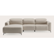 Canapé d'angle L 4,5 places avec chaise longue gauche