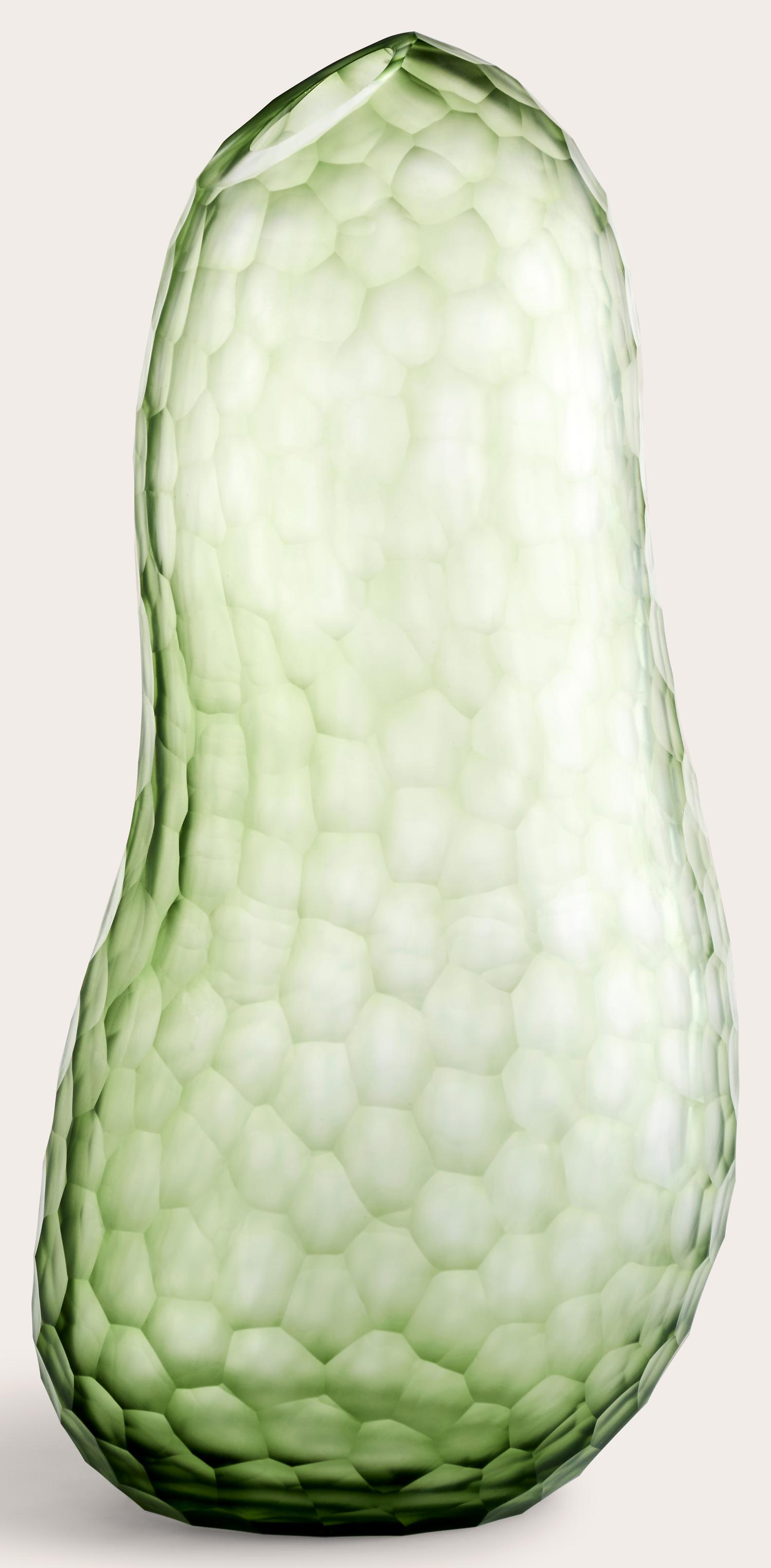 Lincoln vaas glas Unripe Green Ø19xH39cm