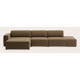 Canapé d'angle L 4,5 places avec chaise longue XL (long) et extrémité ouverte droite