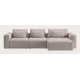 Canapé d'angle L 4 places avec chaise longue XL (court) droite