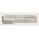 Canapé d'angle L 4,5 places avec chaise longue gauche